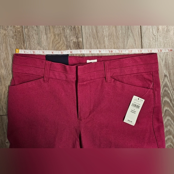 Gap Pink Slim City Crop Pants Size 2 NWT - Picture 3 of 8